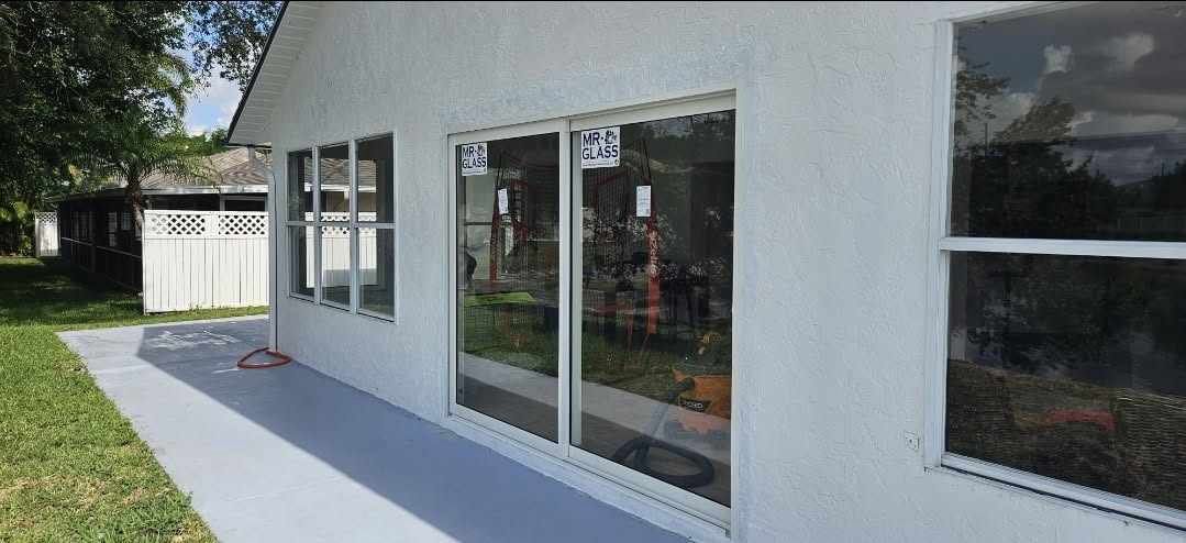 New impact windows and sliding doors on a South Florida home