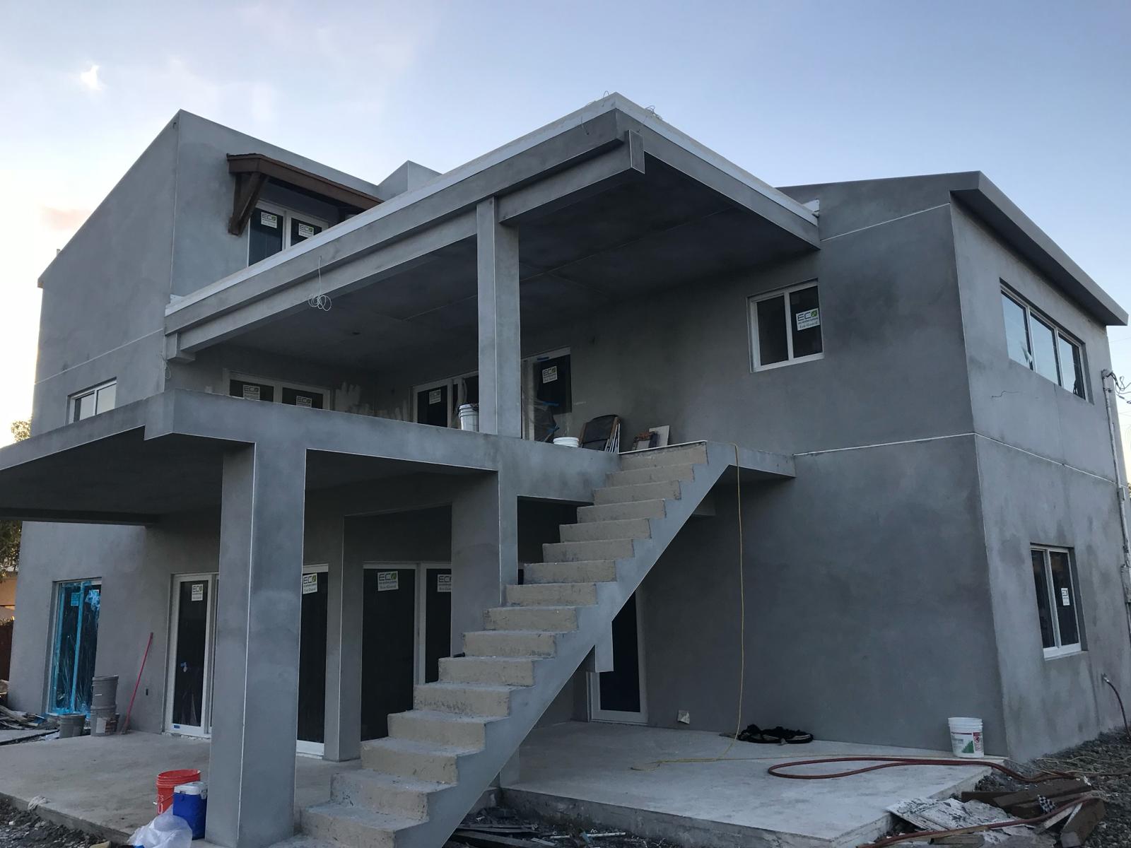 Impact windows and doors installed on a modern two-story new construction home